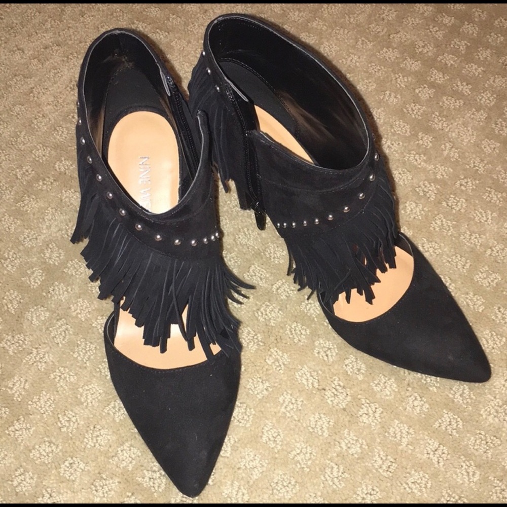 Nine West Fringe heels pumps 7